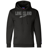 Long Island Ny New York Pride Vintage Long Island Map T Shirt Champion Hoodie | Artistshot