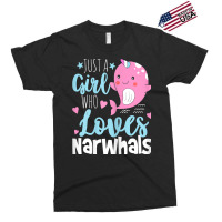 Just A Girl Who Loves Narwhals   Narwhal Marine Mammal Lover T Shirt Exclusive T-shirt | Artistshot