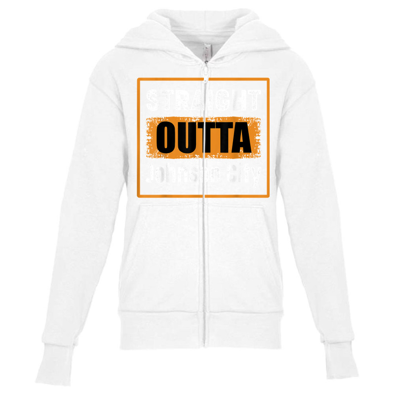 Straight Outta Johnson City Tennessee Usa Retro Hintage T Shirt Youth Zipper Hoodie by pilusoekyokeln | Artistshot