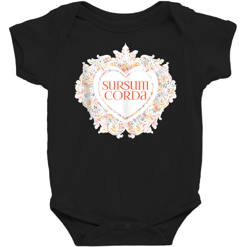 Sursum Corda Traditional Latin Mass Valentine's Day Catholic Tank Top Baby Bodysuit | Artistshot