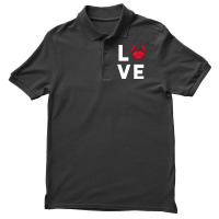 I Love Crabs Cute Crab Lover Crustacean Seafood Crab Men's Polo Shirt | Artistshot