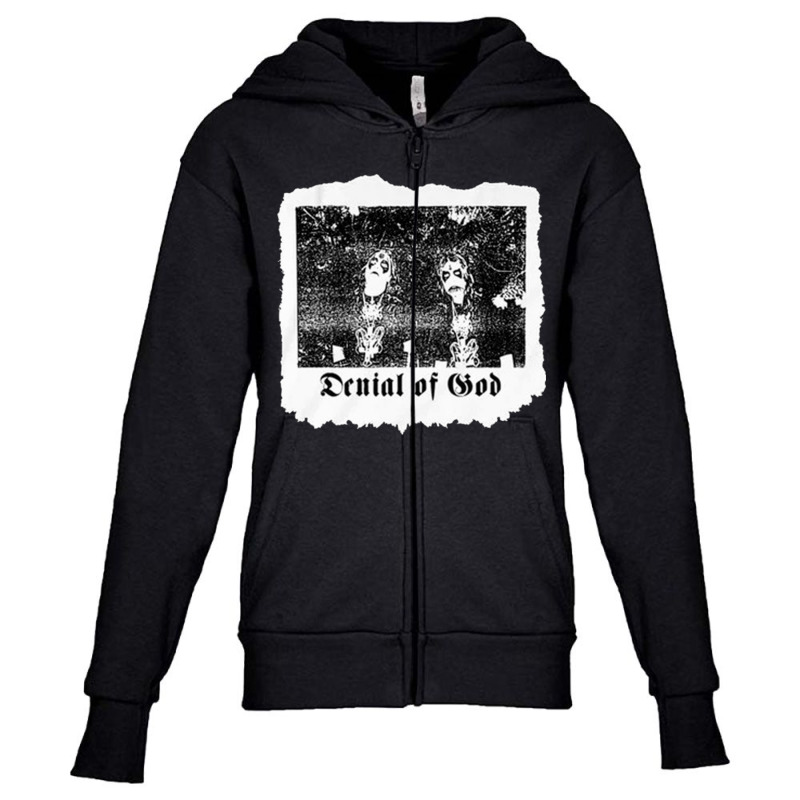 Denial Of God, Denial, Of God, Denial Of Gods, Denial Of God Vintage,  Youth Zipper Hoodie by cm-arts | Artistshot