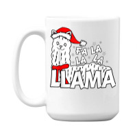 Cute Llama Shirt   Fa La La La Llama Christmas T Shirt 15 Oz Coffee Mug | Artistshot