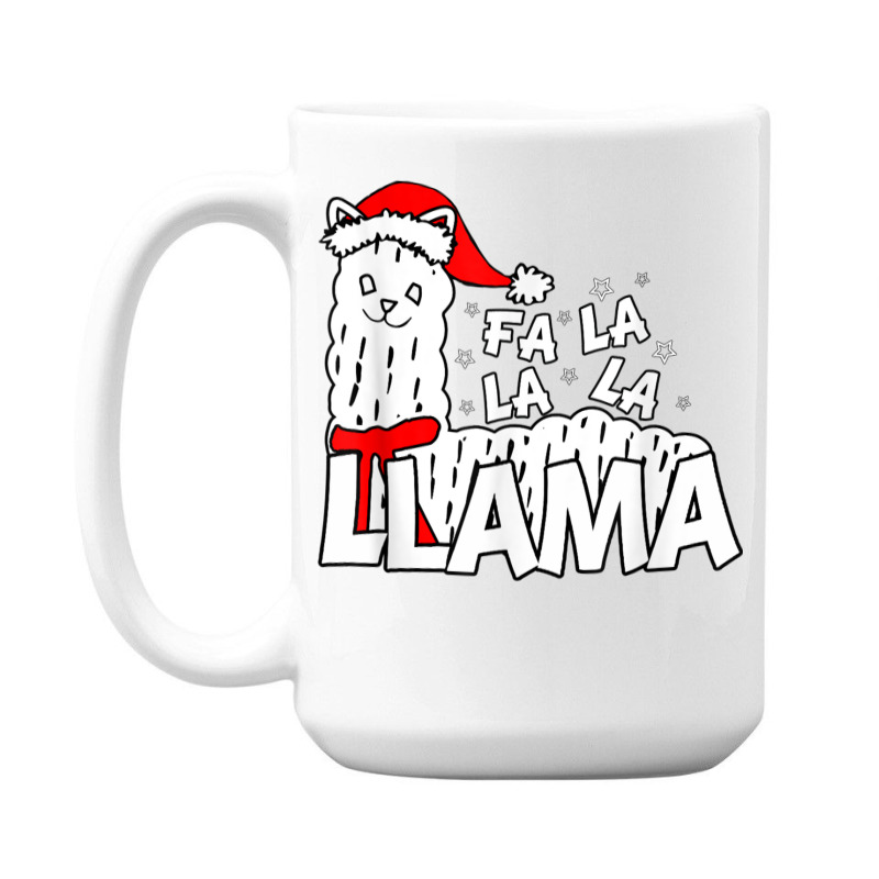 Cute Llama Shirt   Fa La La La Llama Christmas T Shirt 15 Oz Coffee Mug | Artistshot