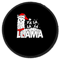 Cute Llama Shirt   Fa La La La Llama Christmas T Shirt Round Patch | Artistshot