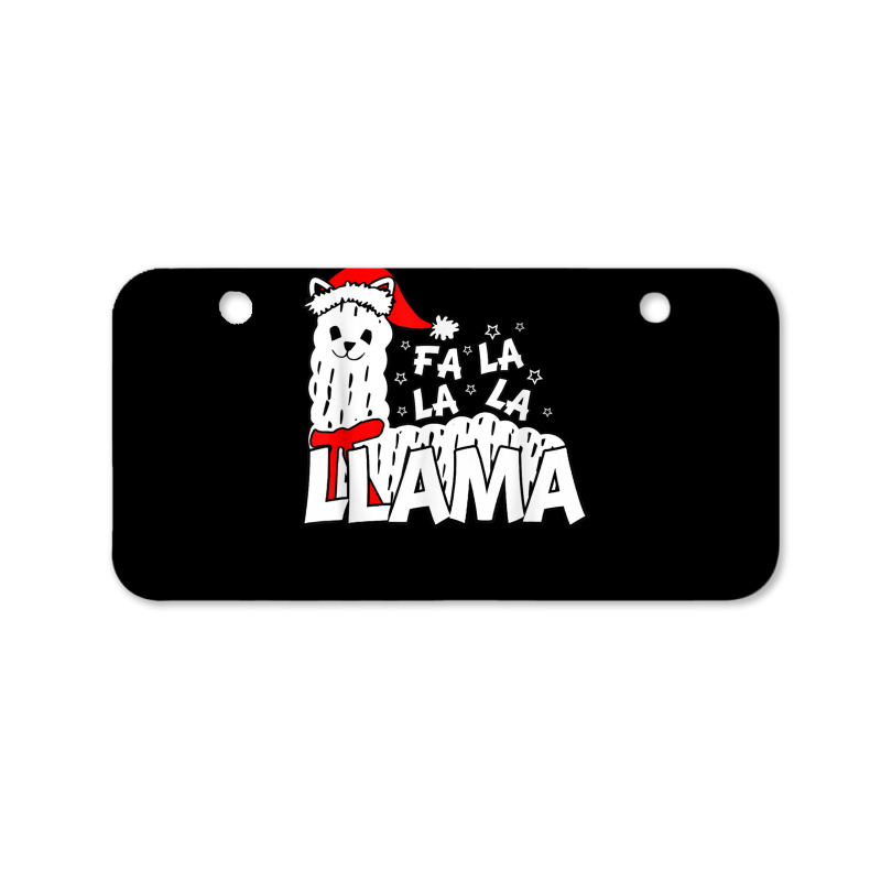 Cute Llama Shirt   Fa La La La Llama Christmas T Shirt Bicycle License Plate | Artistshot