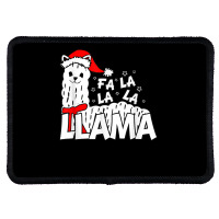 Cute Llama Shirt   Fa La La La Llama Christmas T Shirt Rectangle Patch | Artistshot