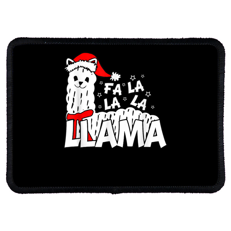 Cute Llama Shirt   Fa La La La Llama Christmas T Shirt Rectangle Patch | Artistshot