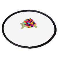 Geometric Tortoise T Shirt. Herringbone Turtle Shirt. Oval Patch | Artistshot