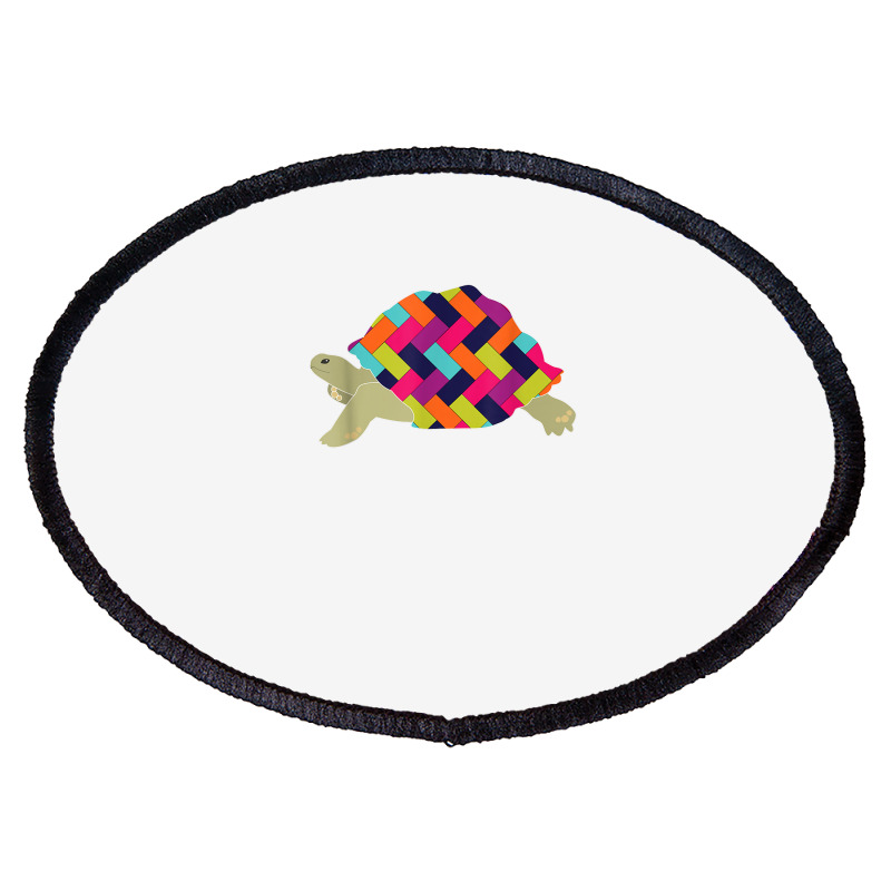 Geometric Tortoise T Shirt. Herringbone Turtle Shirt. Oval Patch | Artistshot