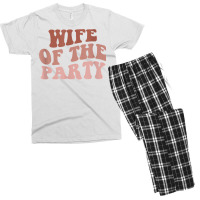 Wife Of The Party Bride To Be Girls Trip Retro Bachelorette T Shirt Men's T-shirt Pajama Set | Artistshot