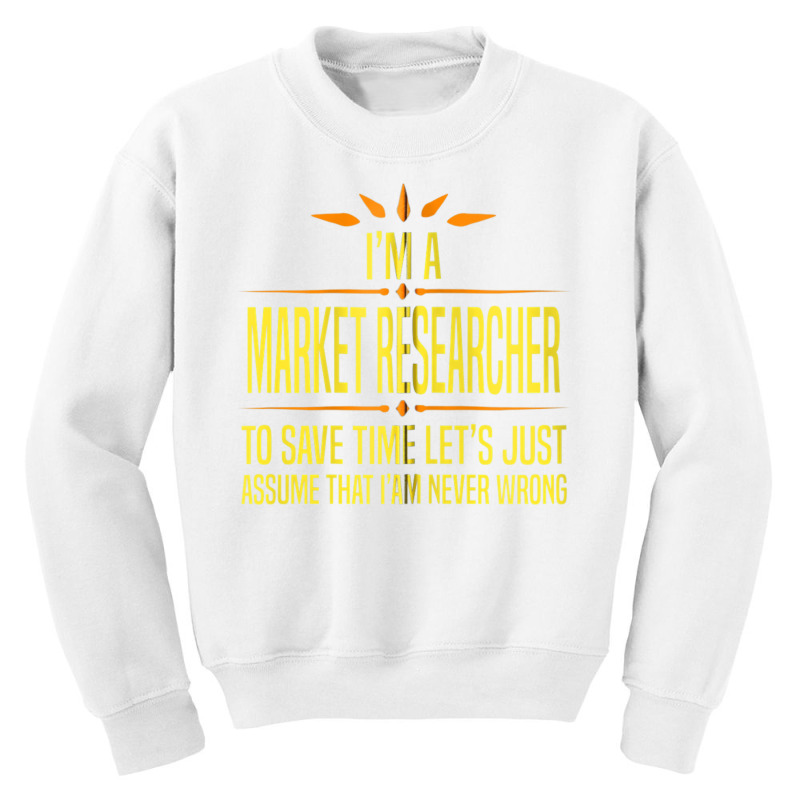 Im A Market Researcher Zip Hoodie Youth Sweatshirt by cm-arts | Artistshot