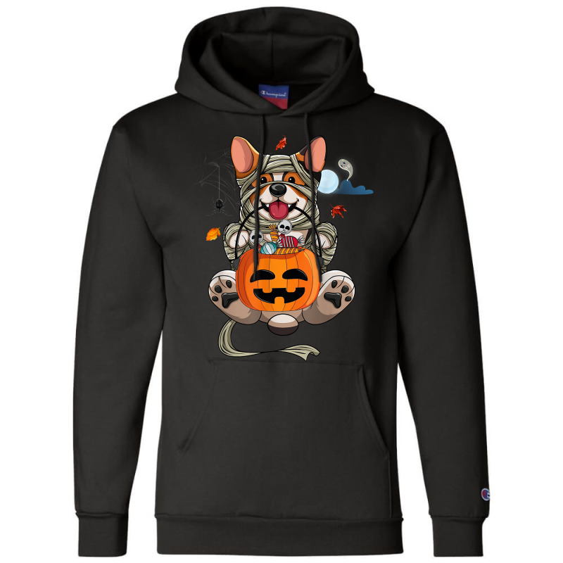 Cute Halloween Costume Welsh Corgi Mummy Dog Lover Design T Shirt Champion Hoodie | Artistshot