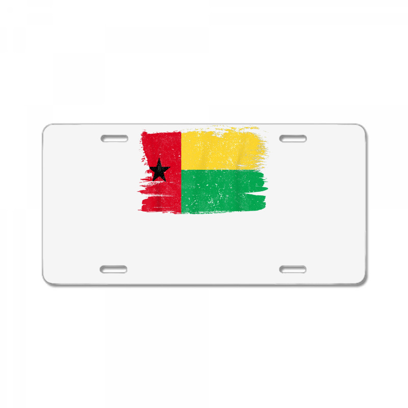 Guinea Bissau Flag Pride Friendship Proud Peace Vintage T Shirt License Plate | Artistshot