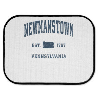 Newmanstown Pennsylvania Pa Vintage Athletic Navy Sports Des T Shirt Rear Car Mat | Artistshot