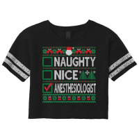 Naughty Nice Anesthesiologist Christmas List Ugly Sweater T Shirt Scorecard Crop Tee | Artistshot