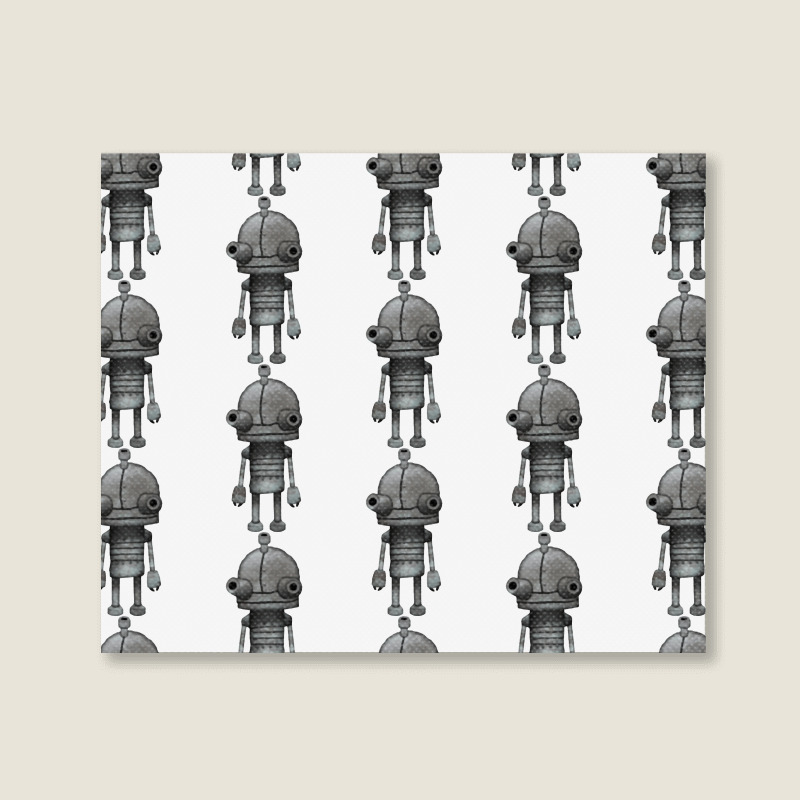 Machinarium Little Robot Landscape Canvas Print | Artistshot