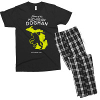 Home Of The Michigan Dogman, Home, Of The Michigan, Dogman, Home Of Th Men's T-shirt Pajama Set | Artistshot