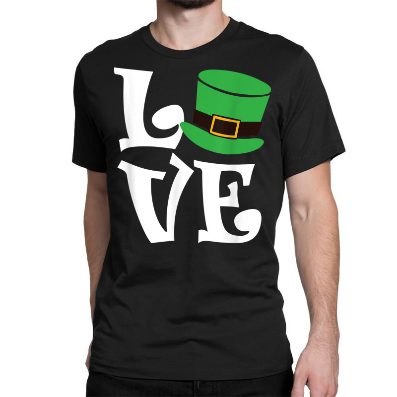 Saint Patrick's Day Love Lettering T Shirt Classic T-shirt by cm-arts | Artistshot