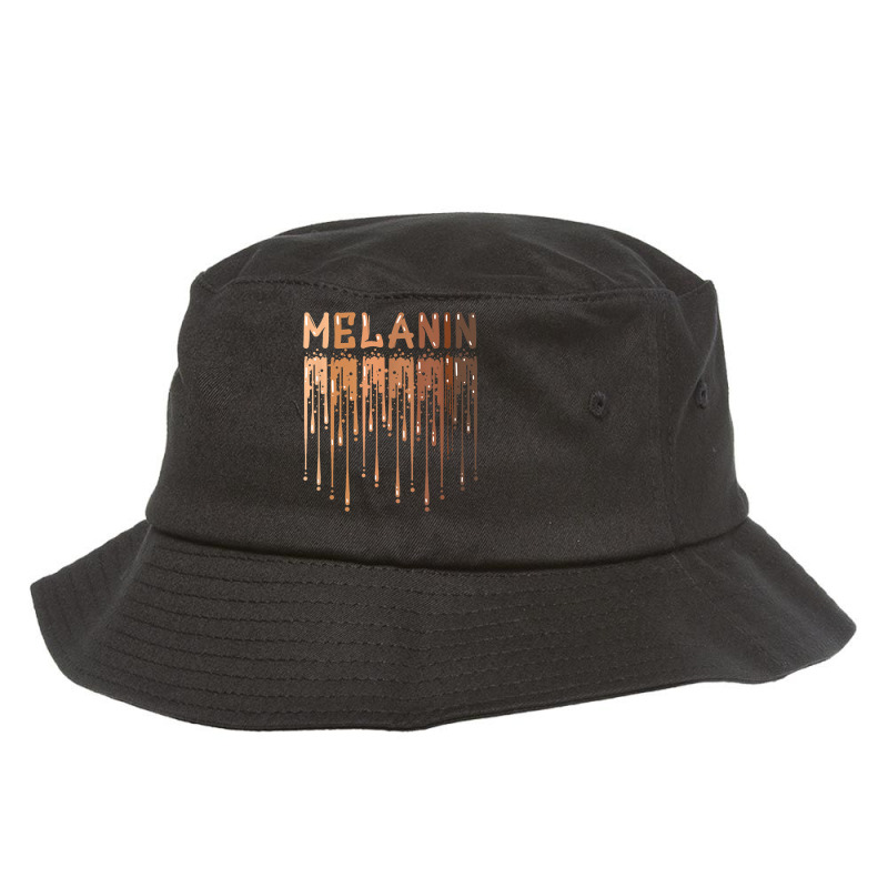 Drippin Melanin For Women Pride   Gifts Black History Month T Shirt Bucket Hat | Artistshot