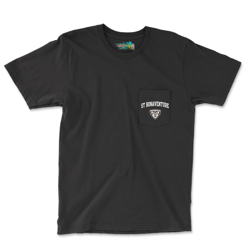 St. Bonaventure, Bonnies Team Pocket T-shirt | Artistshot