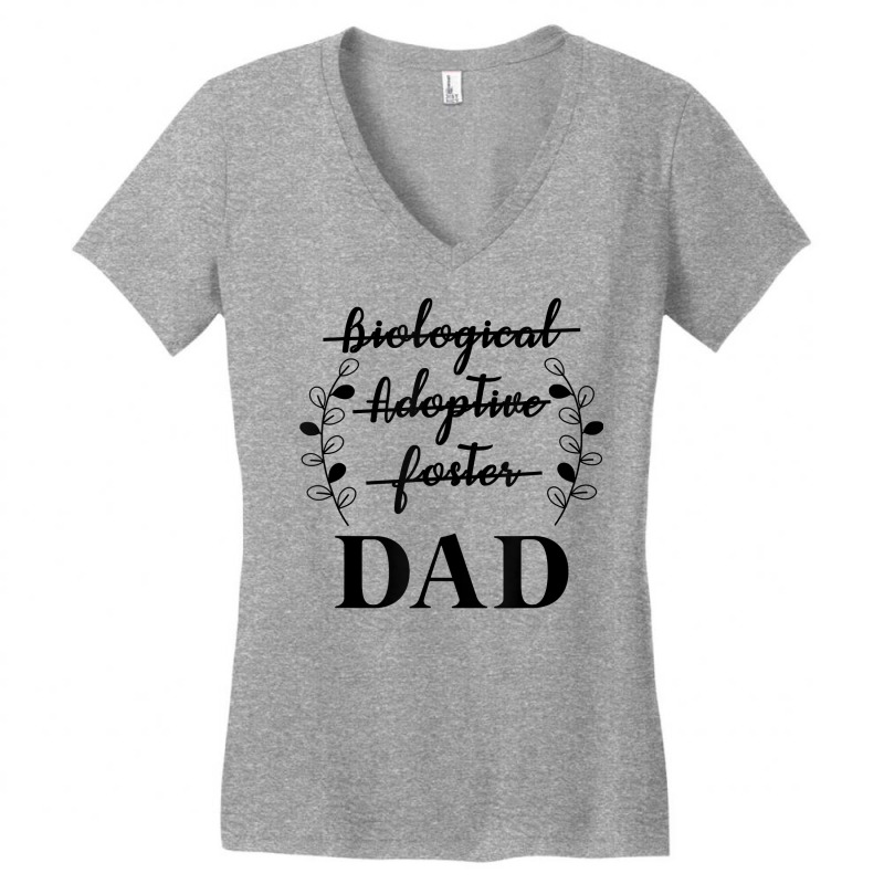 Mens Biological Adoptive Foster Dad Adopted Daughter Son Adoption T Sh Women's V-Neck T-Shirt by cm-arts | Artistshot