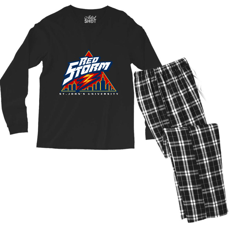 St. John's, Red Storm Men's Long Sleeve Pajama Set | Artistshot