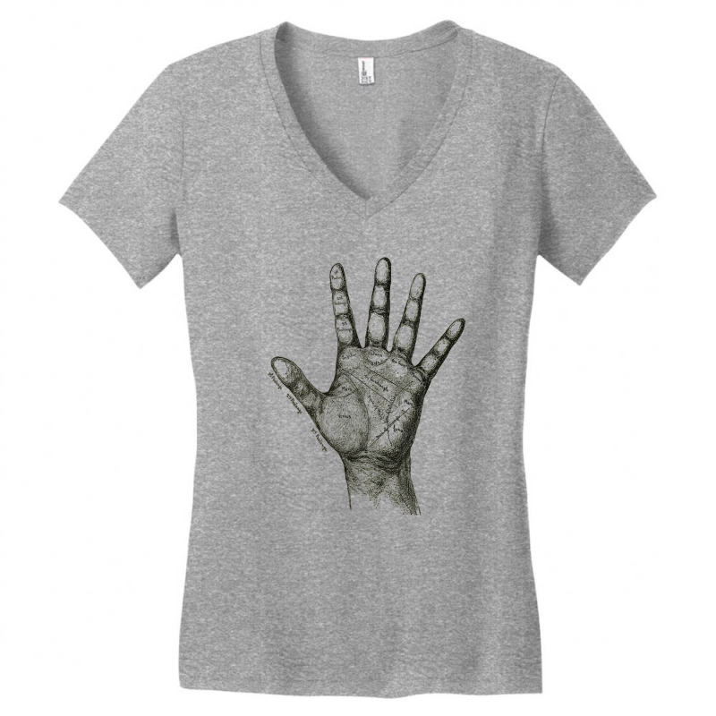 Palmistry Hand T Shirt Psychic Gifts T Shirt Women's V-Neck T-Shirt by cm-arts | Artistshot