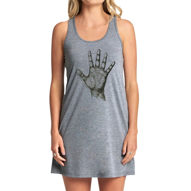 Palmistry Hand T Shirt Psychic Gifts T Shirt Tank Dress by cm-arts | Artistshot