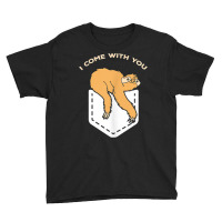 Sloth Pocket Shirt Cute Baby Sloth Come With You Funny Gift Youth Tee | Artistshot