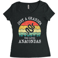 Just A Grandpa Who Loves Anacondas T Shirt Women's Triblend Scoop T-shirt | Artistshot