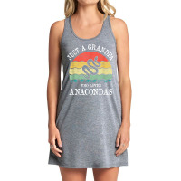 Just A Grandpa Who Loves Anacondas T Shirt Tank Dress | Artistshot