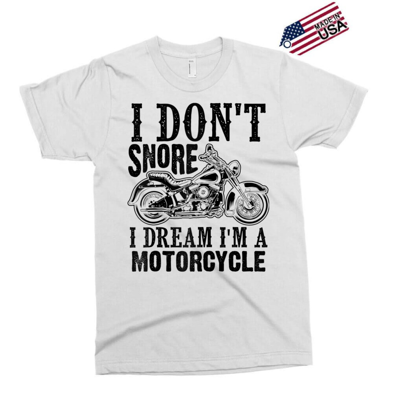 Funny I Don't Snore I Dream I'm A Motorcycle Gift Men Women Raglan Bas Exclusive T-shirt | Artistshot