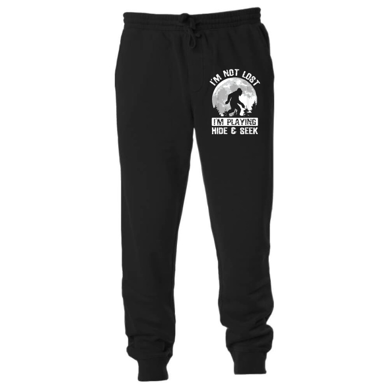 Retro Bigfoot Im Not Lost Im Playing Hide & Seek Sasquatch Unisex Jogger by LisaMarieRangel | Artistshot