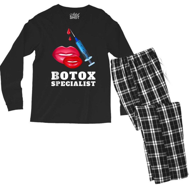 Botox Plastic Surgery And Aesthetic Nurse Injector Surgeon Tank Top Men's Long Sleeve Pajama Set | Artistshot