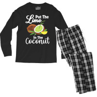 Put The Lime In The Coconut Summer Casual T Shirt Men's Long Sleeve Pajama Set | Artistshot