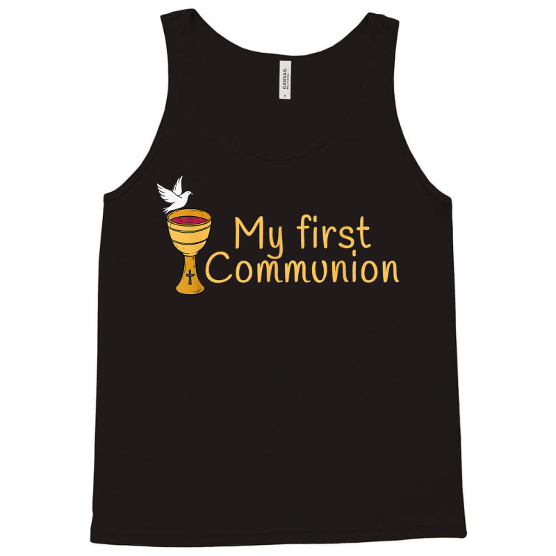 First Communion Christian Church Holy Grandson Son T Shirt Tank Top | Artistshot