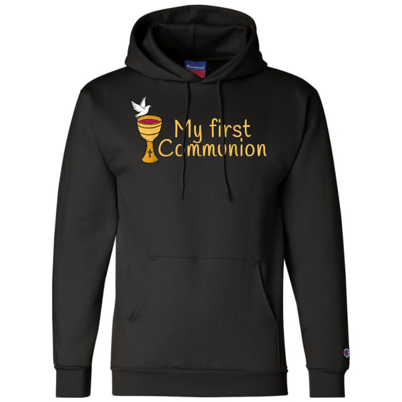 First Communion Christian Church Holy Grandson Son T Shirt Champion Hoodie | Artistshot