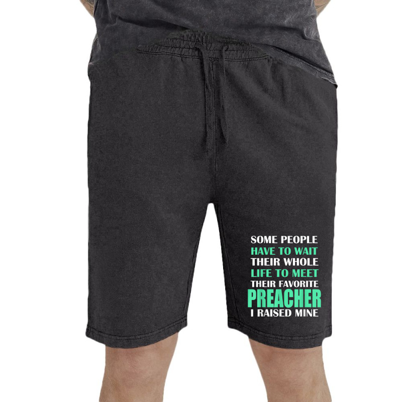 Preacher I Raised Mine Mom Dad Parent T Shirt Vintage Short | Artistshot