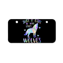 loves wolves wolf face, t shirt Bicycle License Plate | Artistshot