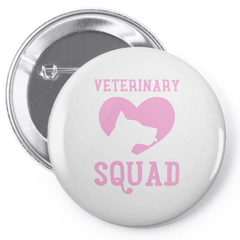 Veterinarian Veterinary Squad Veterinarian Vet Tech Gift Long Sleeve T Pin-back Button | Artistshot