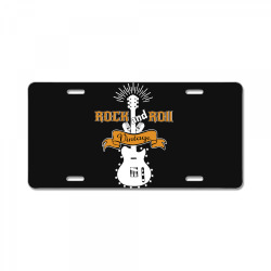 Rock And Roll Vintage Metal Guitar Rock Music Band Classic  Copy License Plate | Artistshot