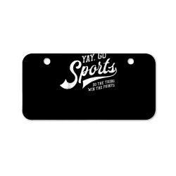 yay go sports! vintage funny sports t shirt Bicycle License Plate | Artistshot