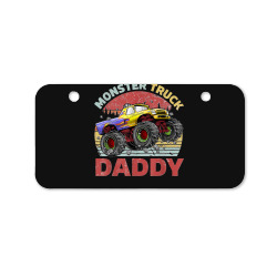 Mens Vintage Retro Monster Truck Daddy Driver Lover Father's Day Bicycle License Plate | Artistshot