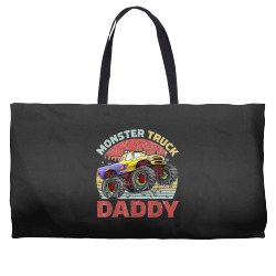 Mens Vintage Retro Monster Truck Daddy Driver Lover Father's Day Weekender Totes | Artistshot