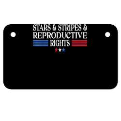 stars stripes reproductive rights patriotic 4th of july t shirt Motorcycle License Plate | Artistshot