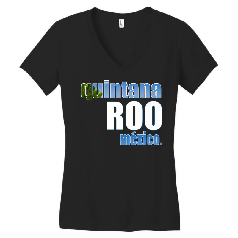 Quintana Roo, Mexico Travel T Shirt Women's V-Neck T-Shirt by cm-arts | Artistshot