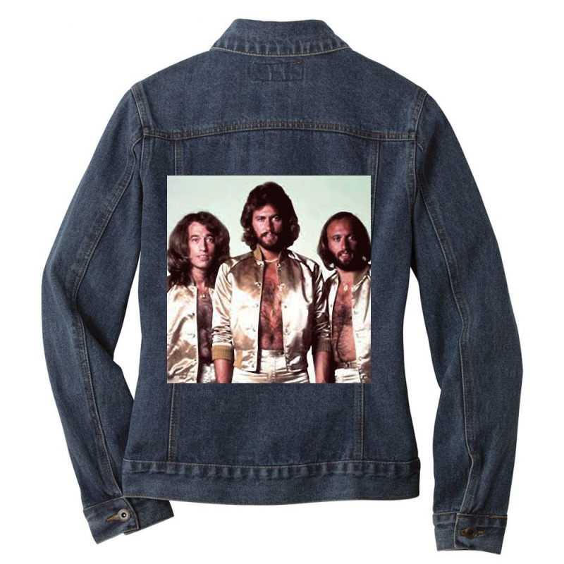 Bee Gees Ladies Denim Jacket by cm-arts | Artistshot