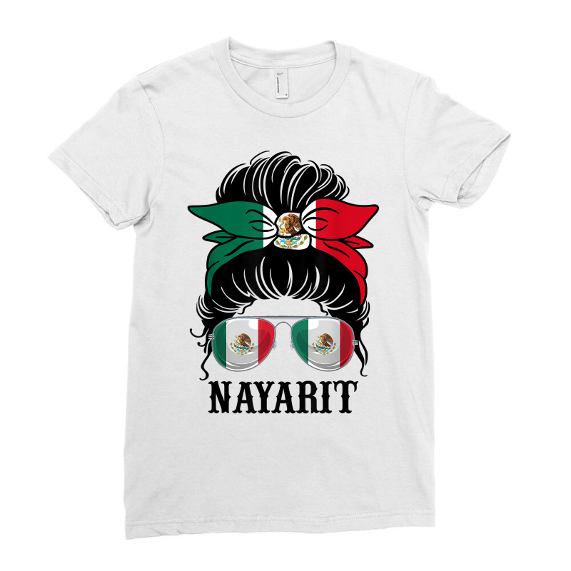 Nayarit Mexico Pride Mexican Flag State T Shirt Ladies Fitted T-Shirt by riogasehzilahiy | Artistshot