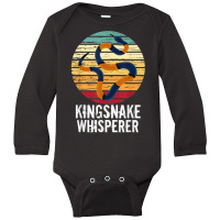 Vintage Kingsnake Whisperer Pet Snake T Shirt Long Sleeve Baby Bodysuit | Artistshot